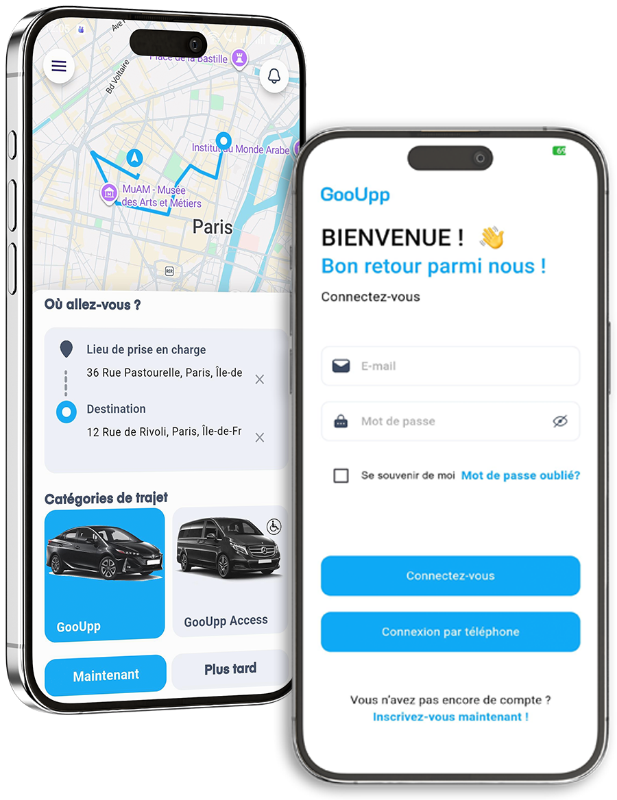 Capture d'écran de l'application GOO UPP