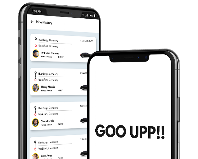 Capture d'écran de l'application GOO UPP