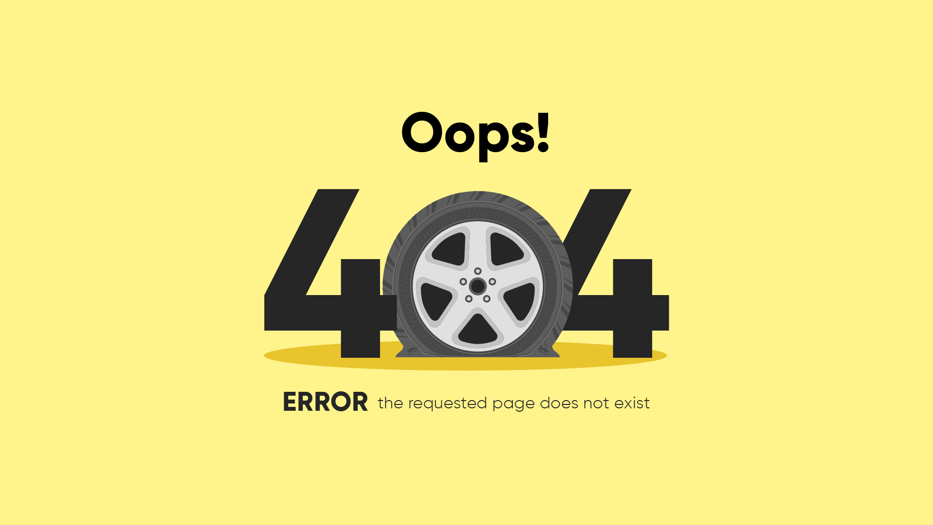 404 Error page